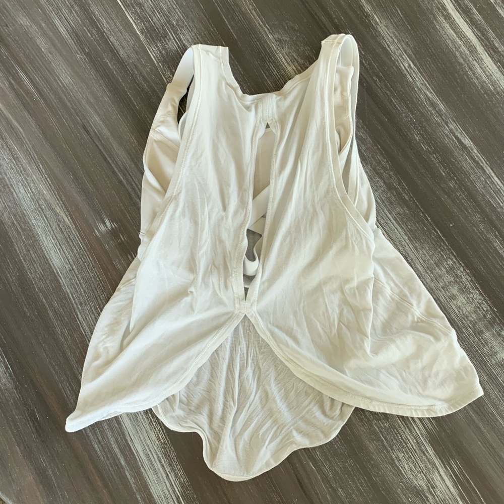 White Lululemon Workout Top